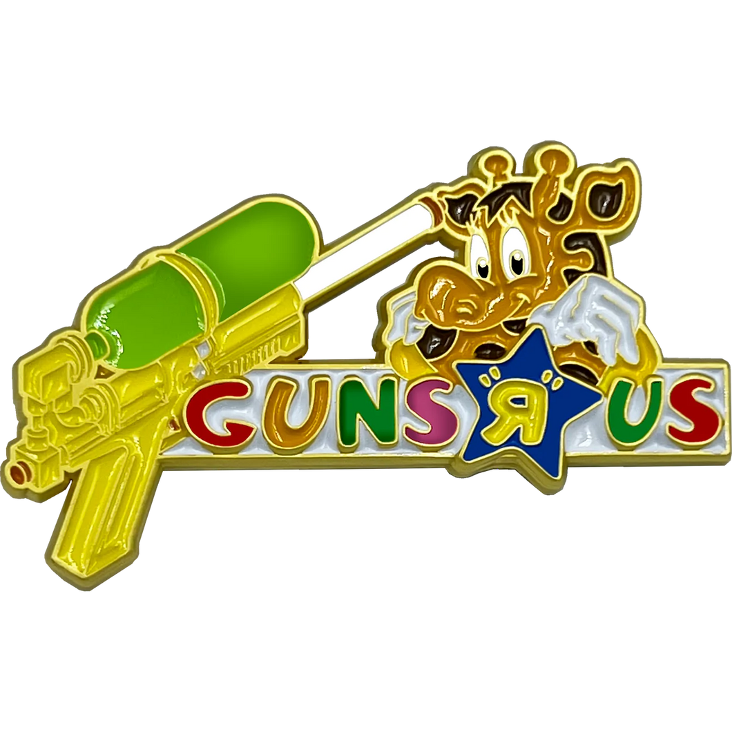Guns R Us Giraffe Pin super 2nd Amendment soaker BL2-001-A P-186C