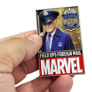 Fantastic Four #1 Stan Lee CBP Officer Mail Carrier Foreign Mail Comic Book Challenge Coin BL11-018 - www.ChallengeCoinCreations.com
