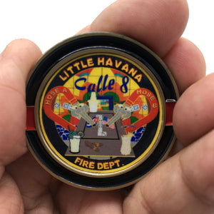 Parody Calle Ocho 8th Street Little Havana Fire Department Version 1.75' Challenge Coin