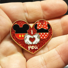 Load image into Gallery viewer, I Love You Mouse Pin inspired by Mickey EL8-017 - www.ChallengeCoinCreations.com