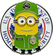 Load image into Gallery viewer, Border Patrol Agent Honor 1st Thin Green Line Hero BPA Challenge Coin G-008