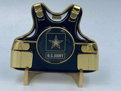 US Army Body Armor Challenge Coin 2.5” - www.ChallengeCoinCreations.com
