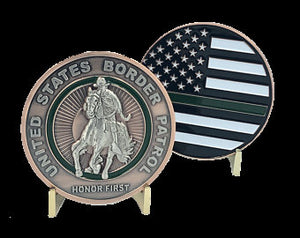 Horse Patrol Challenge Coin CBP Border Patrol K-004 - www.ChallengeCoinCreations.com