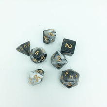 Load image into Gallery viewer, Acrylic DnD Dice Set, Polyhedral dice, D&amp;D dice, Dungeons and Dragons, Table Top Role Playing CGDD - www.ChallengeCoinCreations.com