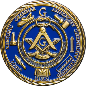 Masonic Illuminati FreeMason Lodge secret freemasonry challenge coin GL8-002