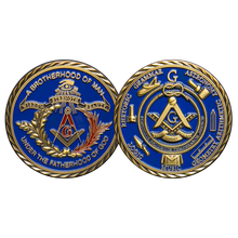 Load image into Gallery viewer, Masonic Illuminati FreeMason Lodge secret freemasonry challenge coin GL8-002