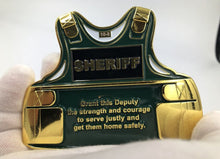 Load image into Gallery viewer, Sheriff Body Armor Police Challenge Coin CL12-05 - www.ChallengeCoinCreations.com