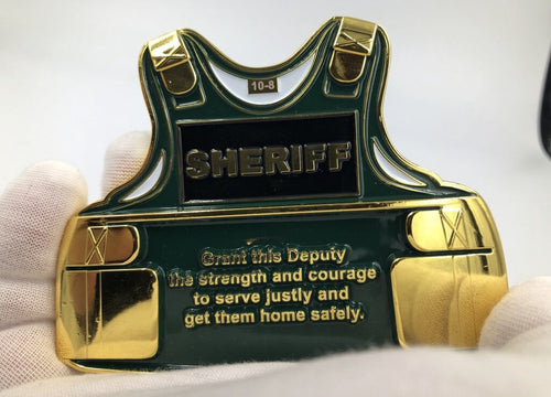 Sheriff Body Armor Police Challenge Coin CL12-05 - www.ChallengeCoinCreations.com