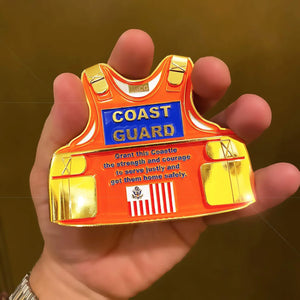 Coast Guard Body Armor Challenge Coin Coastie Vest Medallion H-016