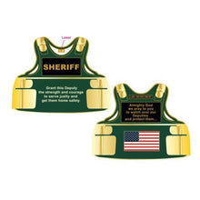 Load image into Gallery viewer, Sheriff Body Armor Police Challenge Coin CL12-05 - www.ChallengeCoinCreations.com