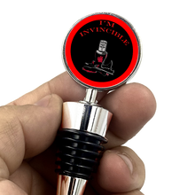 Load image into Gallery viewer, Black Knight Invincible Monty Python Search For The Holy Grail Inspired Wine Stopper - www.ChallengeCoinCreations.com