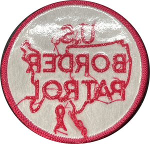 Pink Ribbon Breast Cancer Awareness Border Patrol Agent Patch BL14-011 - www.ChallengeCoinCreations.com