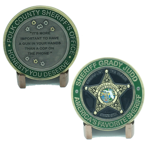 Polk County Sheriff Grady Judd Quotes  Version 2 Challenge Coin MR-007 - www.ChallengeCoinCreations.com