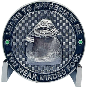 Tactical Terror Response TEAM 11 TTRT CBP Challenge Coin Jabba the Hutt Star Wars inspired Death Star BL16-005 - www.ChallengeCoinCreations.com
