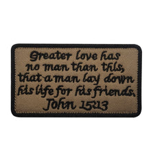 Load image into Gallery viewer, Bible verses Hook and Loop Morale Patch Army Navy USMC Air Force LEO FREE USA SHIPPING SHIPS FROM USA V01420/26 PAT-89/90/91/92/93/94/95 (E)