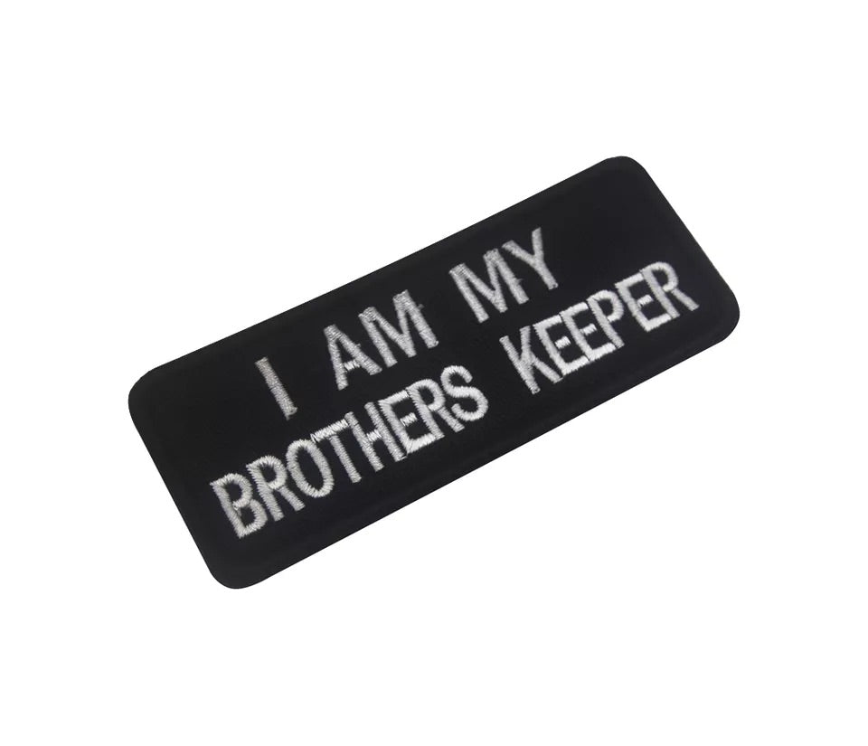 I AM MY BROTHERS KEEPER Hook and Loop Morale Patch Army Navy USMC Air Force LEO FREE USA SHIPPING SHIPS FROM USA V00914 PAT-53