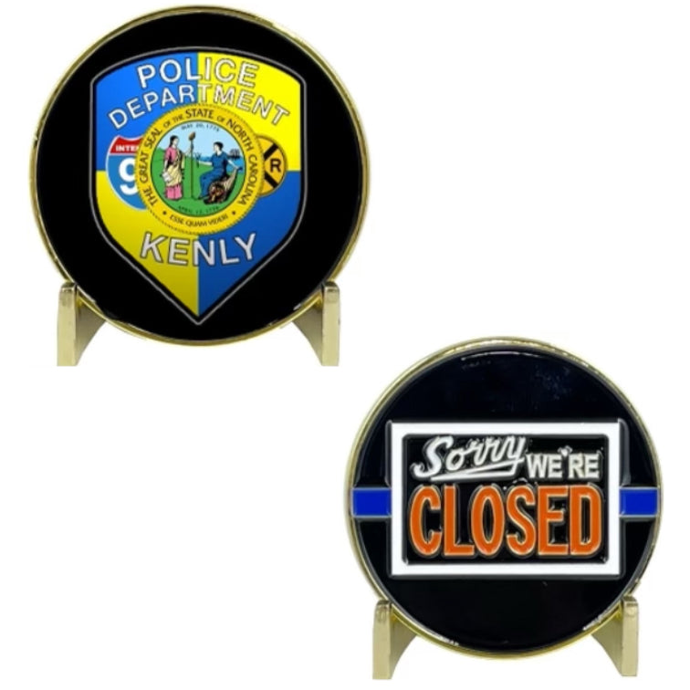 Kenly NC Police Department Mass Resignation Challenge Coin O-004