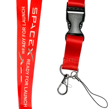 Load image into Gallery viewer, SpaceX Launch Crew Lanyard ID Card holder or Keychain school student 31 inch with Space X DL12-010