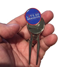 Load image into Gallery viewer, LGB Lets Go Brandon Magnetic Golf Ball Marker and Divot Tool With Clip FREE USA Shipping