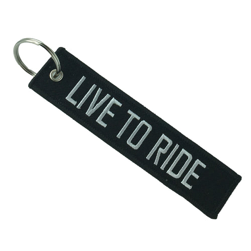 LIVE to RIDE Keychain Luggage Tag Motorcycle Bike Week Harley Kawasaki Suzuki Honda Yamaha Sturgis LKC-86 - www.ChallengeCoinCreations.com