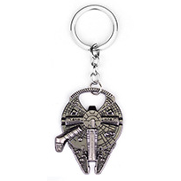 Star Wars Inspired Millennium Falcon Keychain with Bottle Opener Han Solo Mandalorian Disney Baby Yoda The Child Grogu KC-003 - www.ChallengeCoinCreations.com