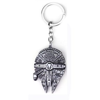 Star Wars Inspired Millennium Falcon Keychain Han Solo Mandalorian Disney Baby Yoda The Child Grogu KC-004 - www.ChallengeCoinCreations.com