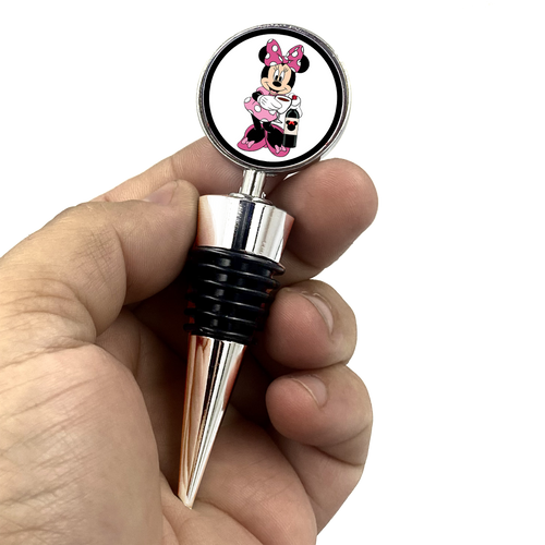 Minnie Mouse Ears Disney Inspired Wine Stopper - www.ChallengeCoinCreations.com