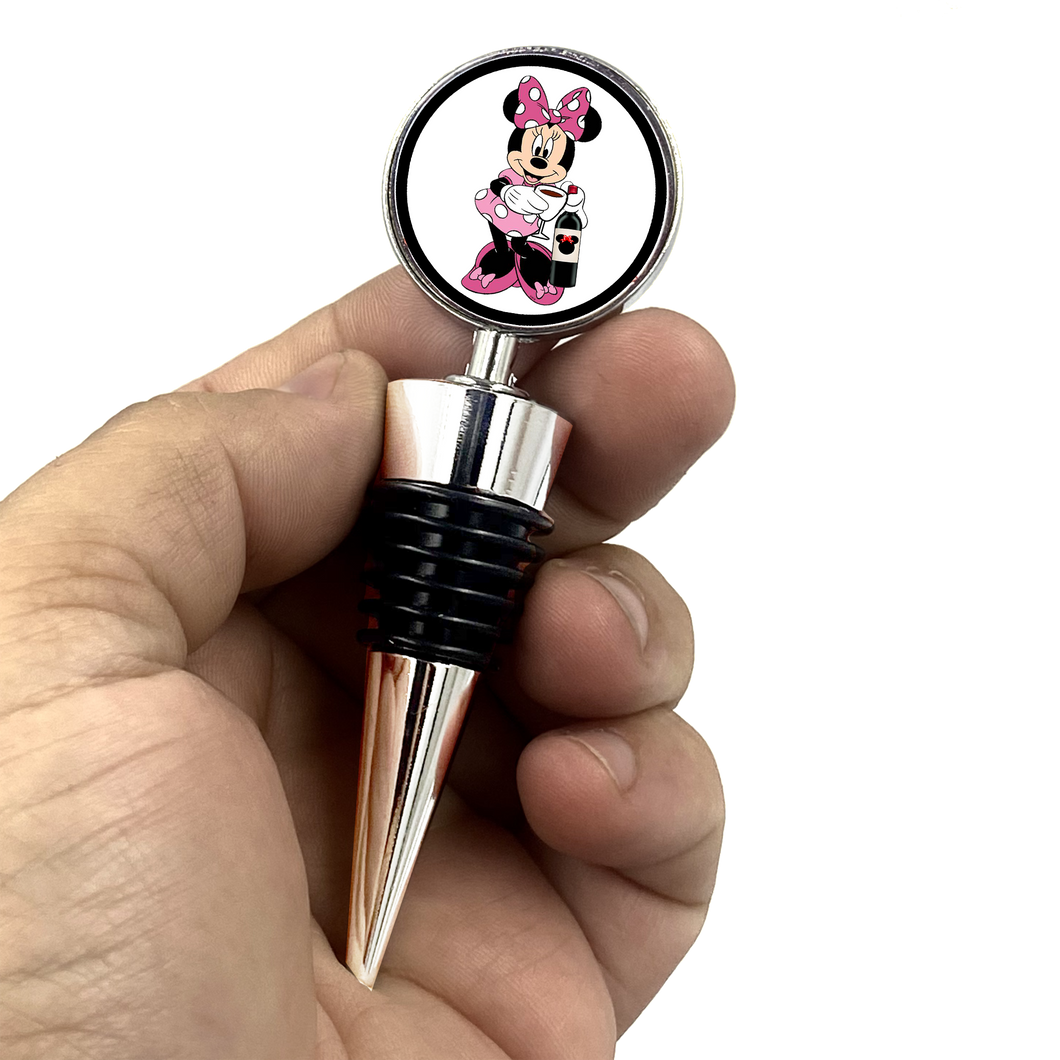 Minnie Mouse Ears Disney Inspired Wine Stopper - www.ChallengeCoinCreations.com