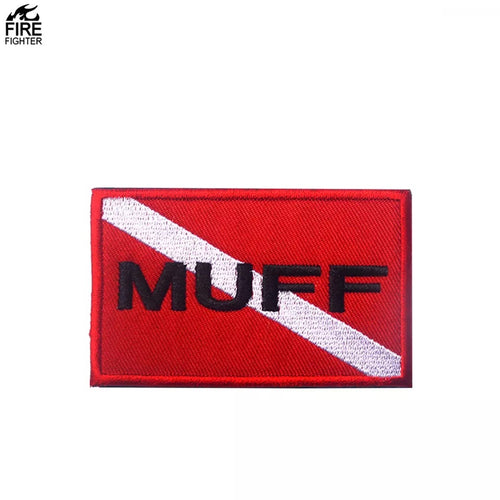 Parody Muff Diver Dive Flag Hook and Loop Morale Patch Army Navy USMC Air Force LEO FREE USA SHIPPING SHIPS FROM USA V00139 PAT-76