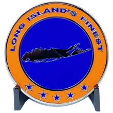 Load image into Gallery viewer, SCPD LI Nassau County Police Department Long island Dept. Challenge Coin thin blue line DL5-13 - www.ChallengeCoinCreations.com