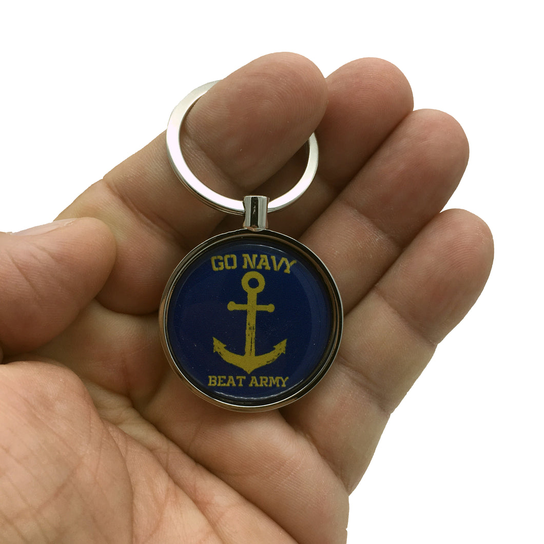 US Navy Beat US Army Body Armor Commemorative Keychain  Army Navy Game FREE USA SHIPPING