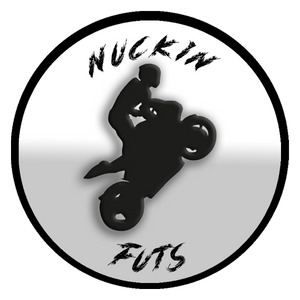 3.5 " Motorcycle Sticker (2 pack) Ships from USA "Nuckin Futs" Version 2