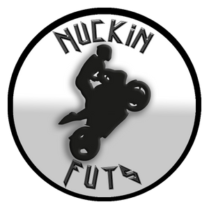3.5 " Motorcycle Sticker (2 pack) Ships from USA "Nuckin Futs"