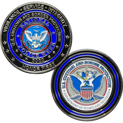 CBP officer Field Ops Commemorative America's Front Line Official Police Week 2022 release Field Operations CBPO EL9-001B
