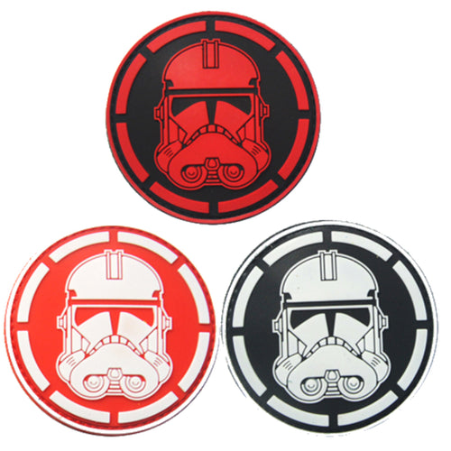 Imperial Fighter Helmet Star Stormtrooper Wars Hook and Loop Morale Patch Army Navy USMC Air Force LEO PAT-512