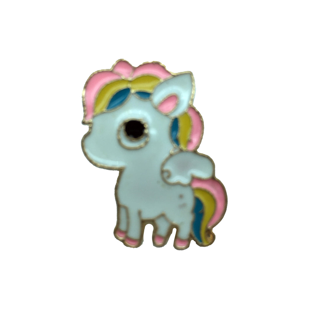 Pegasus Rainbow Little Unicorn Pony Enamel Pin Free USA Shipping P-157A