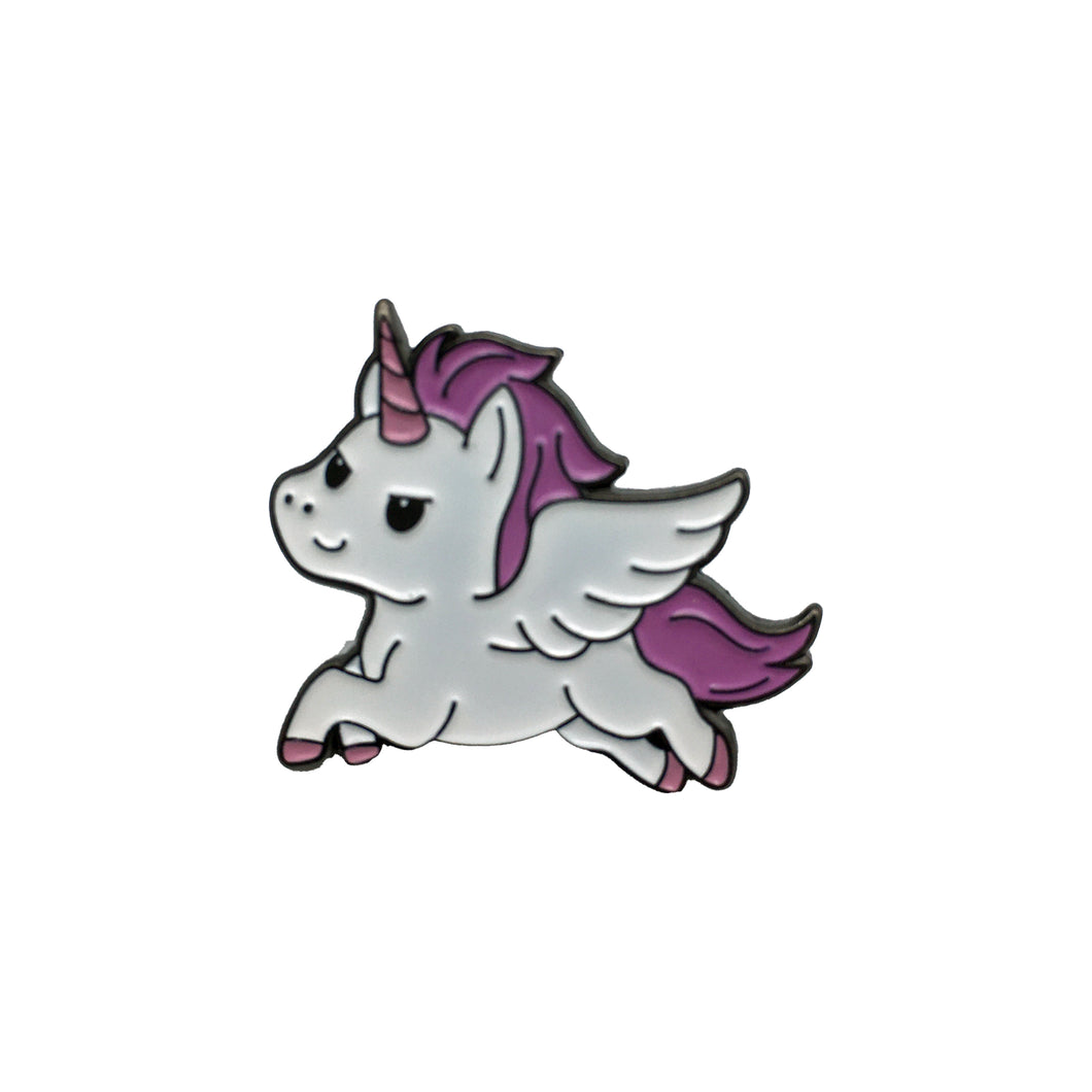 Evil Pegasus Little Unicorn Pony Enamel Pin Free USA Shipping P-157C