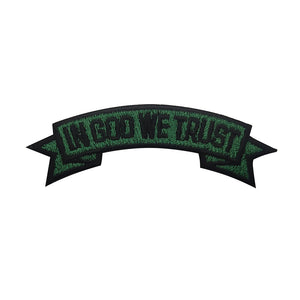 In God We Trust Banner Christian Embroidered Hook and Loop Tactical Morale Patch FREE USA SHIPPING SHIPS FREE FROM USA V-01414 PAT-416 417
