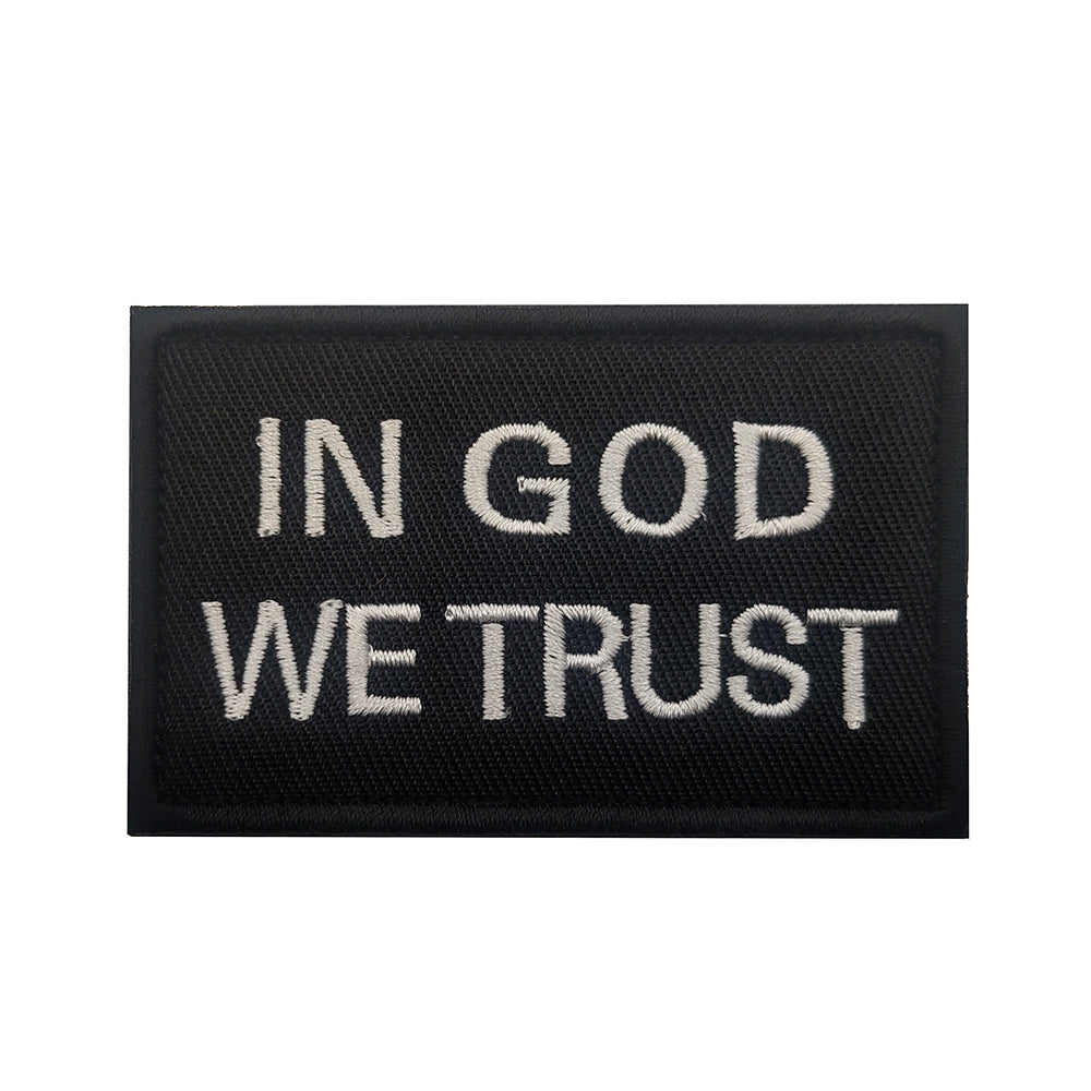 In God We Trust Christian Embroidered Hook and Loop Tactical Morale Patch FREE USA SHIPPING SHIPS FREE FROM USA V-01414 PAT-419
