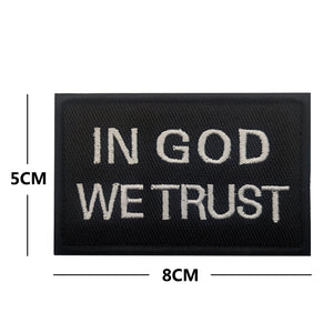 In God We Trust Christian Embroidered Hook and Loop Tactical Morale Patch FREE USA SHIPPING SHIPS FREE FROM USA V-01414 PAT-419