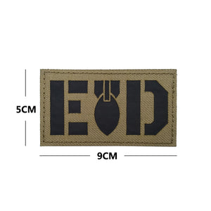 EOD BOMB SQUAD TECHNICIAN Tactical Embroidered Hook and Loop Morale Patch FREE USA SHIPPING SHIPS FREE FROM USA M-00102 PAT-382 384
