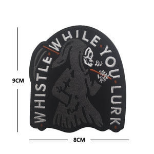 Grim Reaper Whistle While You Lurk Embroidered Hook and Loop Tactical Morale Patch FREE USA SHIPPING SHIPS FREE FROM USA V-00881 PAT-397