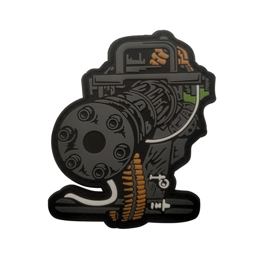 M134 Minigun PVC Hook and Loop Morale Patch FREE USA SHIPPING SHIPS FROM USA PAT-545 (E)
