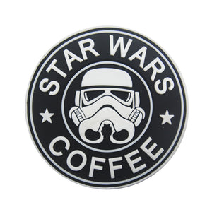 Coffee Star Stormtrooper Wars Hook and Loop Morale Patch Army Navy USMC Air Force LEO PAT-515/516A