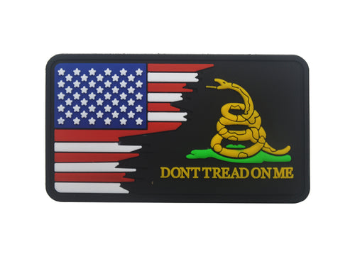Gadsen USA Flag PVC Hook and Loop Morale Patch FREE USA SHIPPING SHIPS FROM USA PAT-719