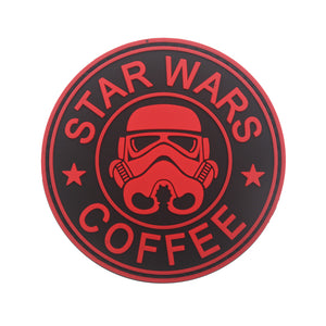 Coffee Star Stormtrooper Wars Hook and Loop Morale Patch Army Navy USMC Air Force LEO PAT-515/516A