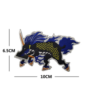 Dragon With Cleaver Tactical Embroidered Hook and Loop Morale Patch FREE USA SHIPPING SHIPS FREE FROM USA V-01067 PAT-375