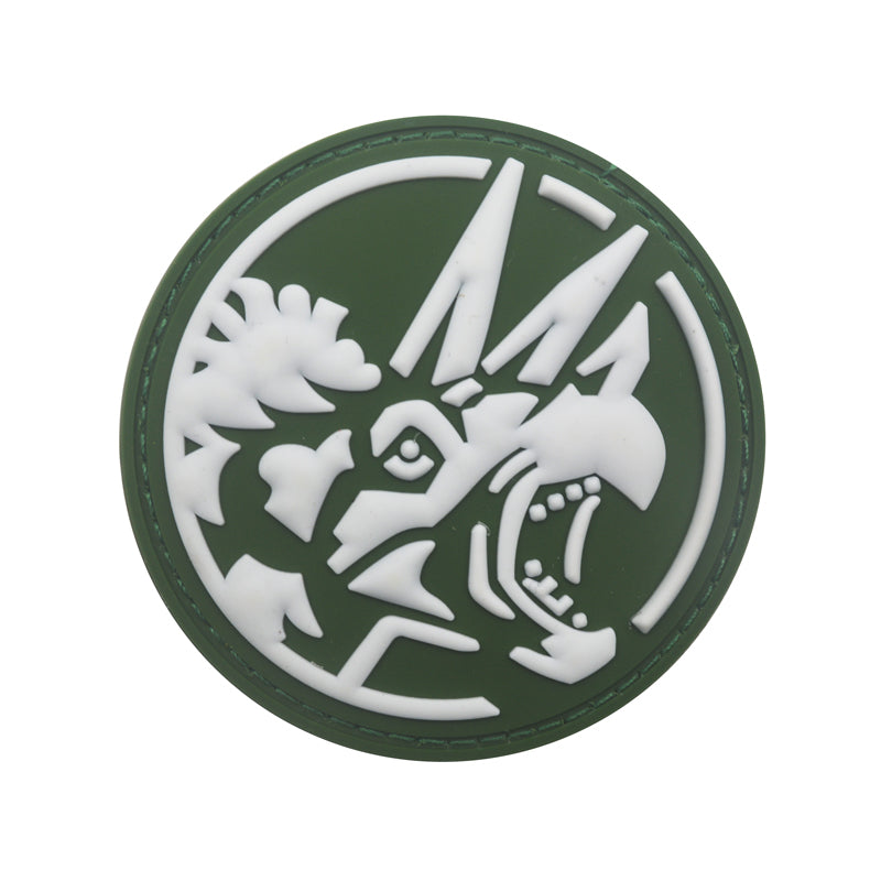 Triceratops PVC Hook and Loop Morale Patch FREE USA SHIPPING SHIPS FROM USA PAT-485