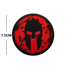 Load image into Gallery viewer, Gladiator Spartan Mask Embroidered Hook and Loop Tactical Morale Patch FREE USA SHIPPING SHIPS FREE FROM USA V-00125 PAT-407