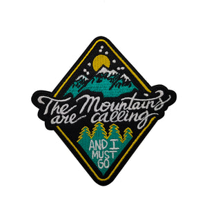 The Mountains Are Calling and I Must Go Nature Hiking Outdoors Embroidered Hook and Loop Tactical Morale Patch FREE USA SHIPPING SHIPS FREE FROM USA V-01433 PAT-422